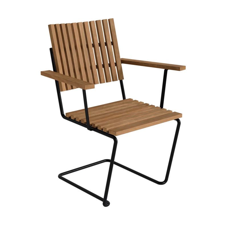 Bovik Nojatuoli, Teak / Musta Teräs