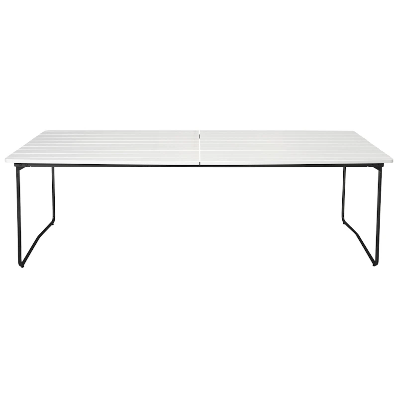 B31 Pöytä 92x230 Cm, White lacquered Tammi / Musta