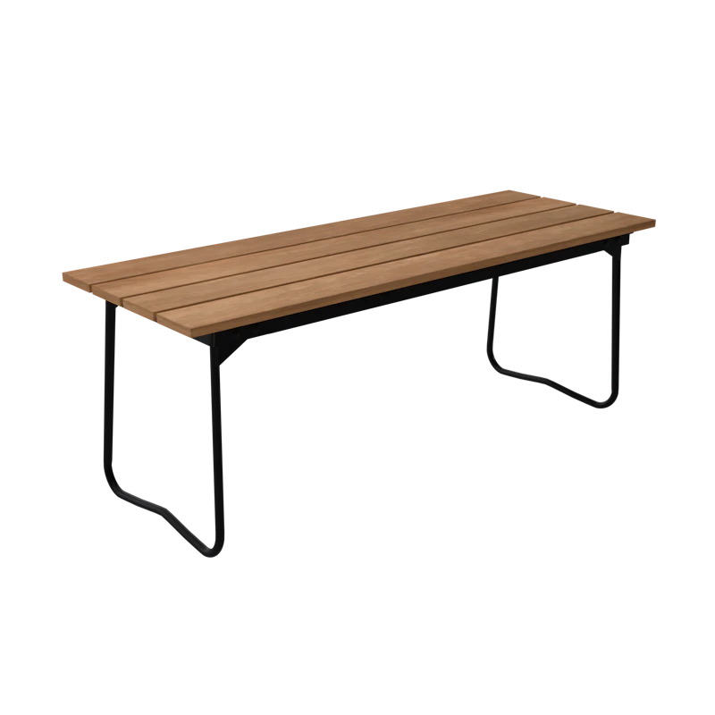 Penkki 8 110 cm, Teak / Musta Teräs