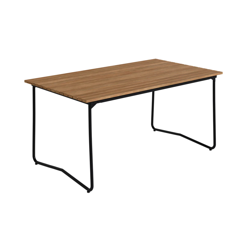 Bovik Pöytä 92x150 cm, Teak / Musta Teräs