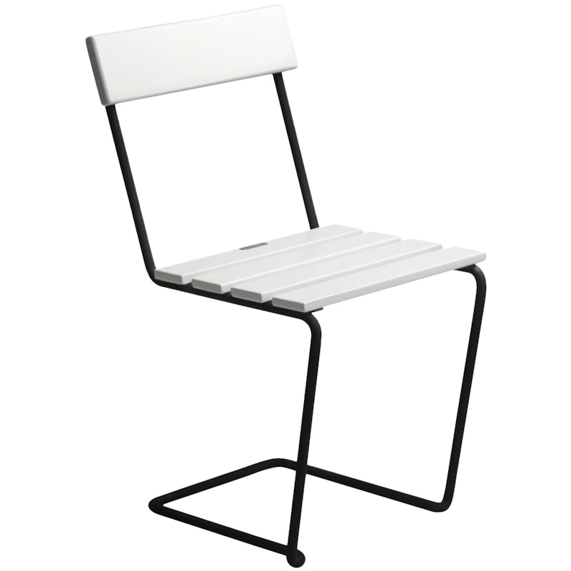 Tuoli 1, White lacquered Tammi / Musta