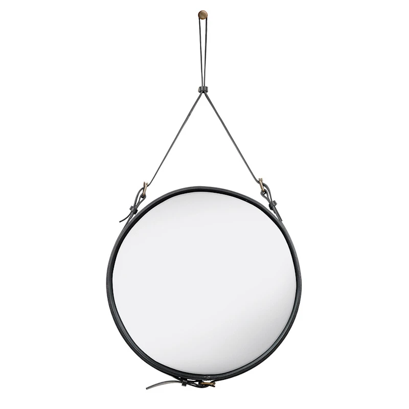 Adnet Seinäpeili Pyöreä 58 cm, Musta