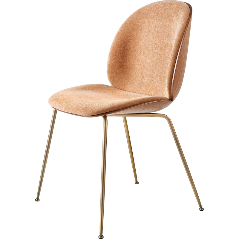 Beetle 3D Veneer Tuoli Saksanpähkinä/Brass, Belsuede Sp Fr 133