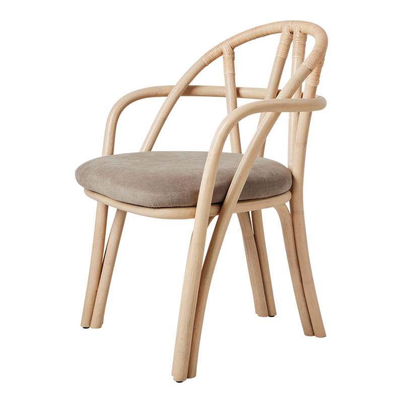 Bistra Käsinojallinen Ruokailutuoli, Luonnollinen / Fustagno 002