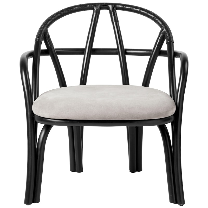 Bistra Lounge-Tuoli, Ebony / Fustagno 001