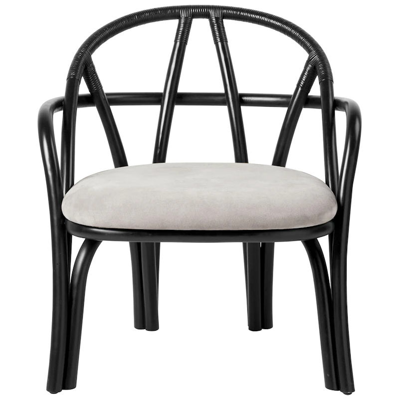 Bistra Lounge-Tuoli, Ebony / Fustagno 001