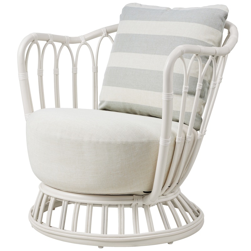 Grace Nojatuoli Outdoor, Alabaster White / Leslie 006 /  Leslie Stripe 020