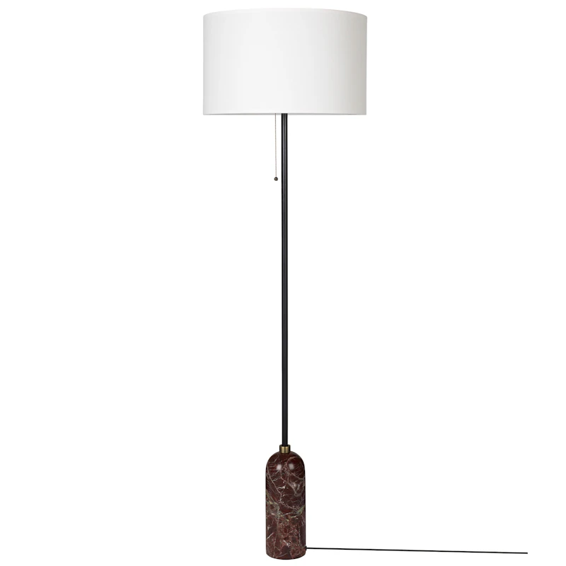 Gravity Floor Lamp, Maroon / White