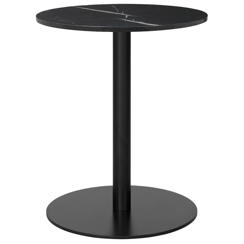 GUBI 1.0 Ruokapöytä Ø60 cm, Musta Marmori