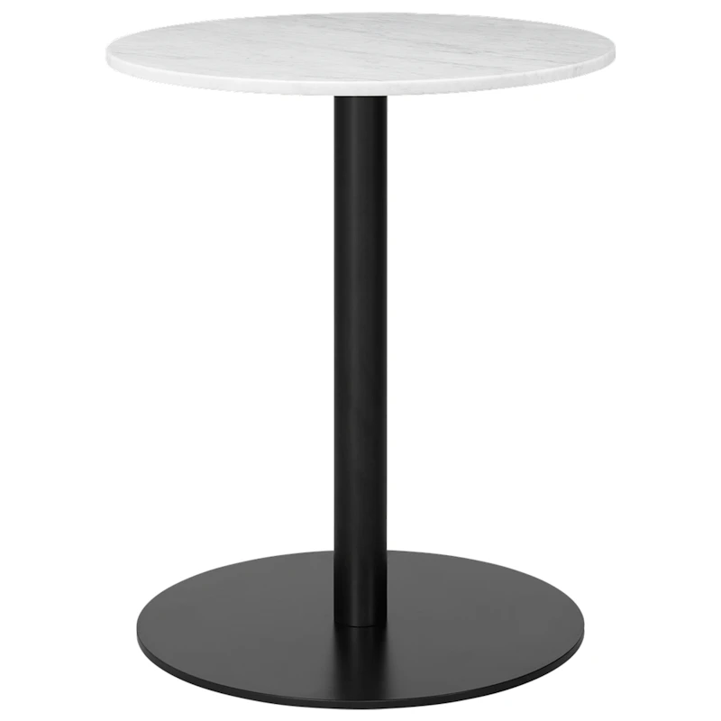 GUBI 1.0 Ruokapöytä Ø60 cm, Carrara-marmorin Värinen