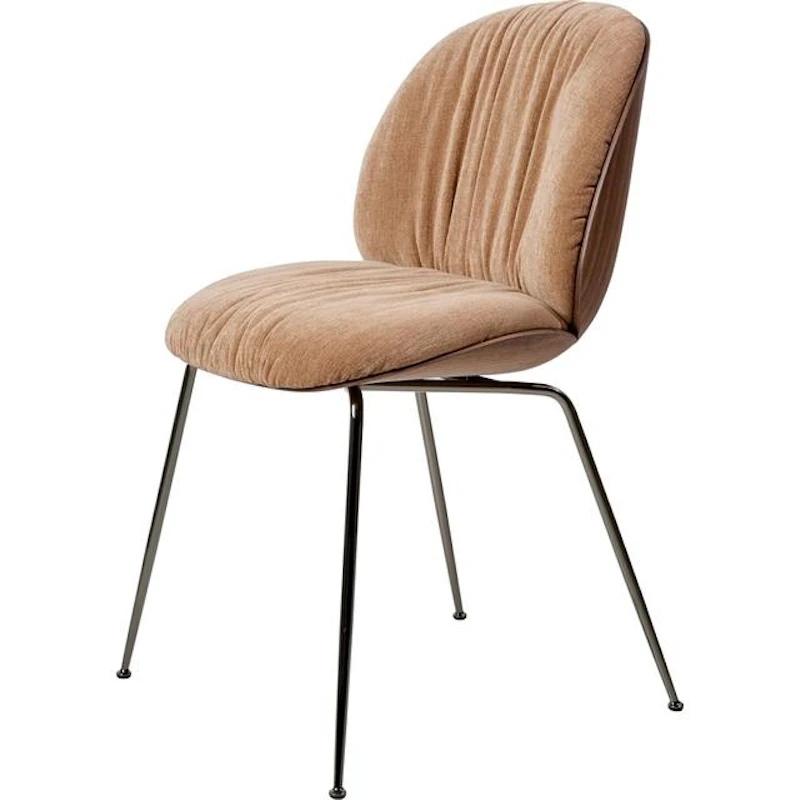 Beetle Soft Ruokailutuoli, Musta Kromi / Belsuede Special Fr