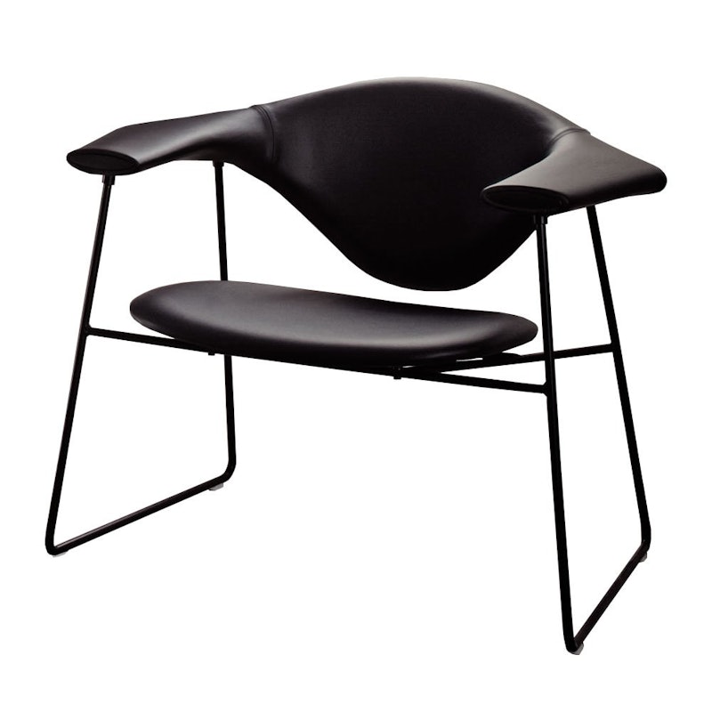 Masculo Lounge Chair, Savanne Musta