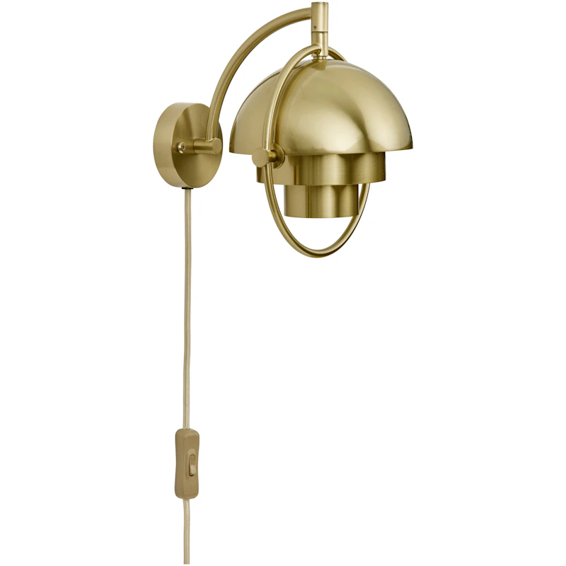 Multi-Lite Seinävalaisin, Brass Shiny / Brass