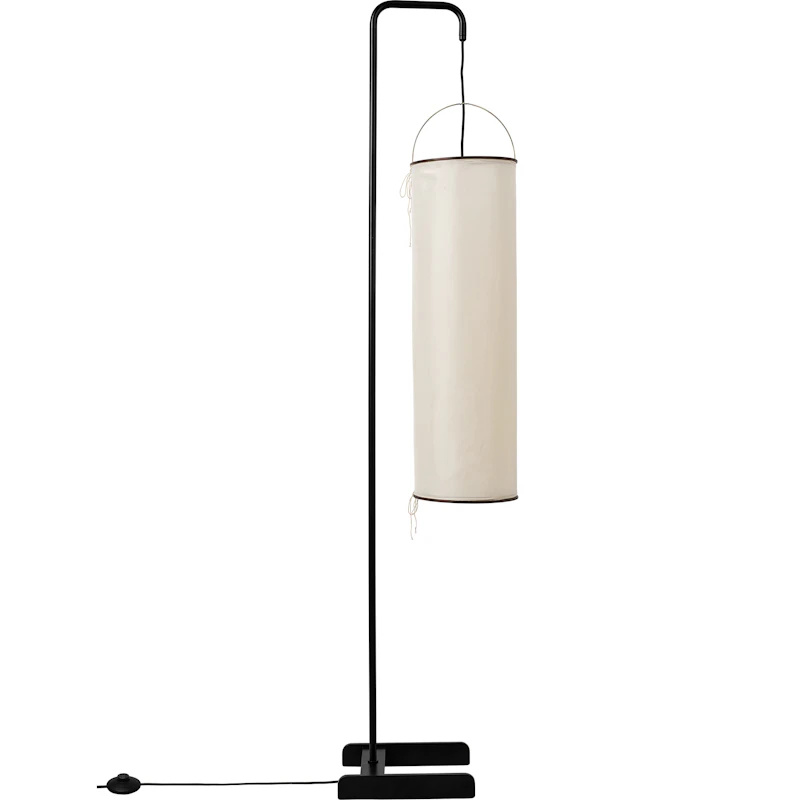 Silk Lantern Lattiavalaisin, Natural White Silk / Musta