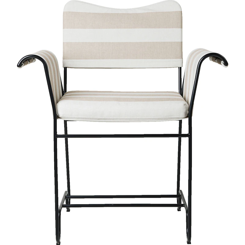 Tropique Ruokapöydän Tuoli, Classic Black / Leslie Stripe 40