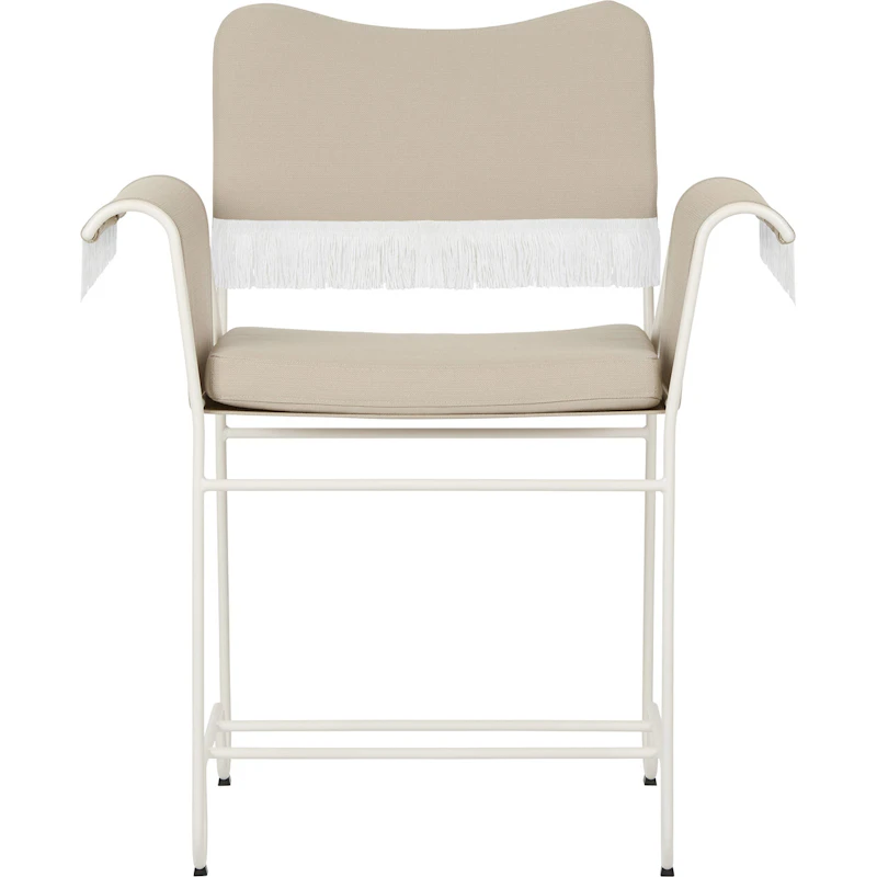 Tropique Ruokapöydän Tuoli Hapsuilla, Classic White Semi Matt / Leslie 12