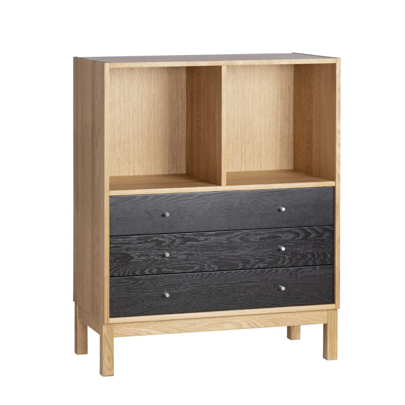 3002 Lipasto, Oiled Oak / Musta
