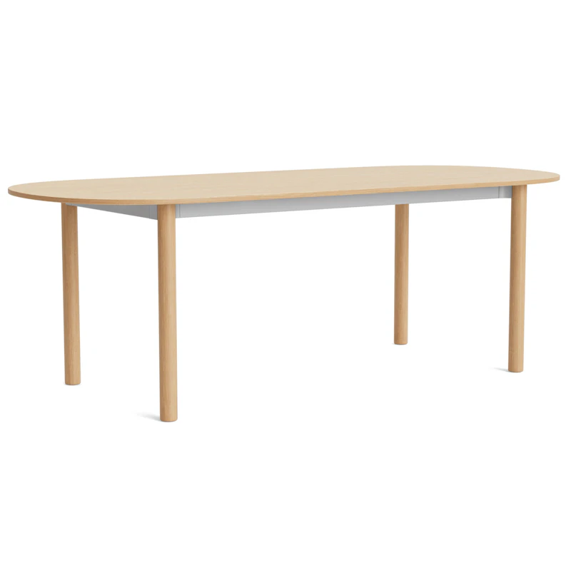 Annex Pöytä Soikea 95x220 cm, Lakattu Tammi