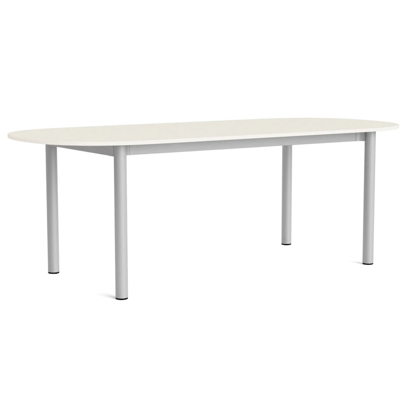 Annex Pöytä Soikea 95x220 cm, Alumiini / Cotton Cream