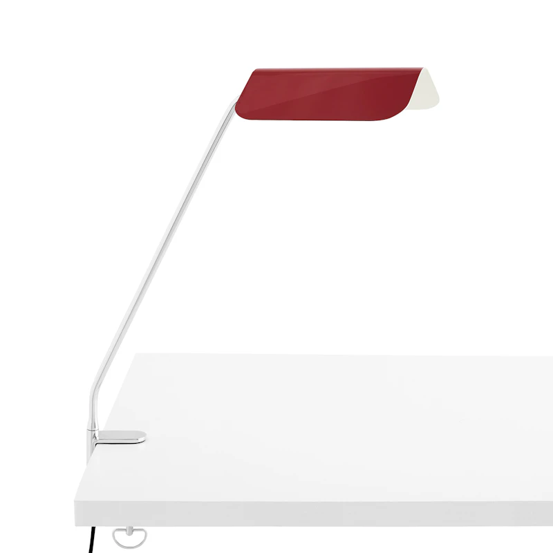 Apex Työpöytävalaisin kiinnittimellä, Maroon Red
