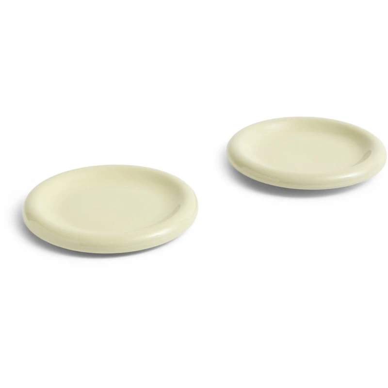 Barro Plate Set of 2 Ø18 cm, Pistachio