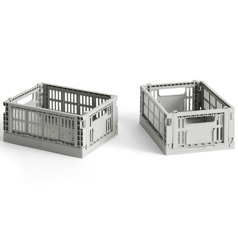 Colour Crate Mini Säilytys 2 kpl:n pakkaus, Grey