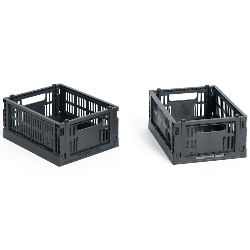 Colour Crate Mini Säilytys 2 kpl:n pakkaus, Charcoal