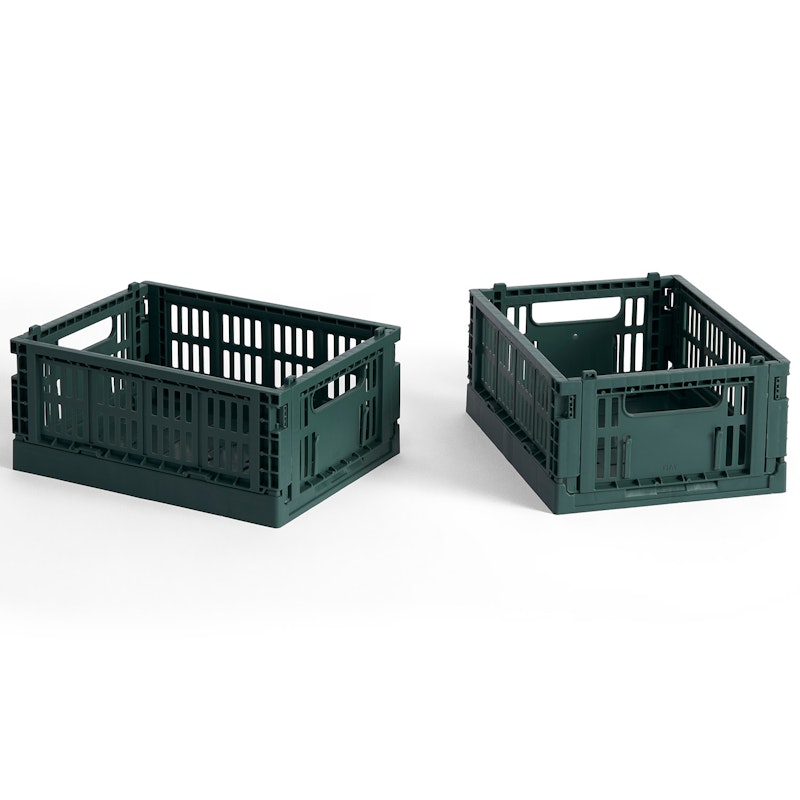 Colour Crate Mini Säilytys 2 kpl:n pakkaus, Dark Green