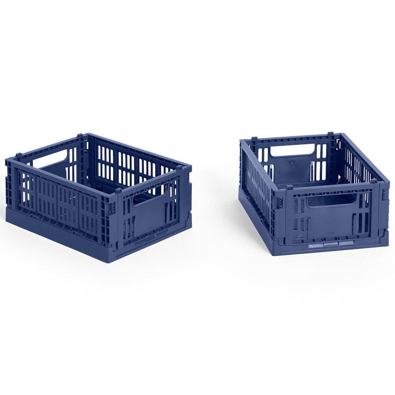 Colour Crate Mini Säilytys 2 kpl:n pakkaus, Dark Blue