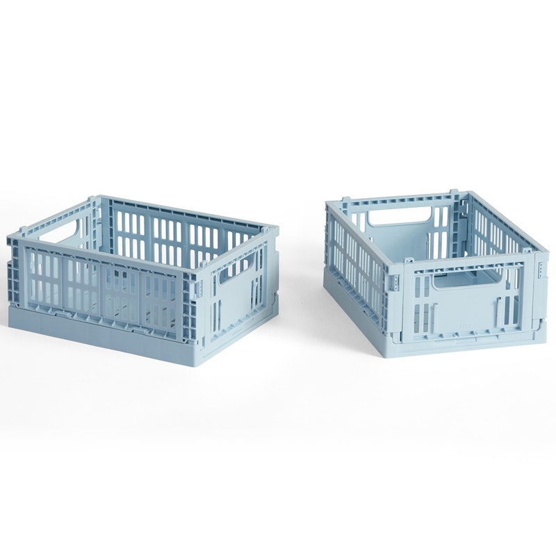 Colour Crate Mini Säilytys 2 kpl:n pakkaus, Soft Blue