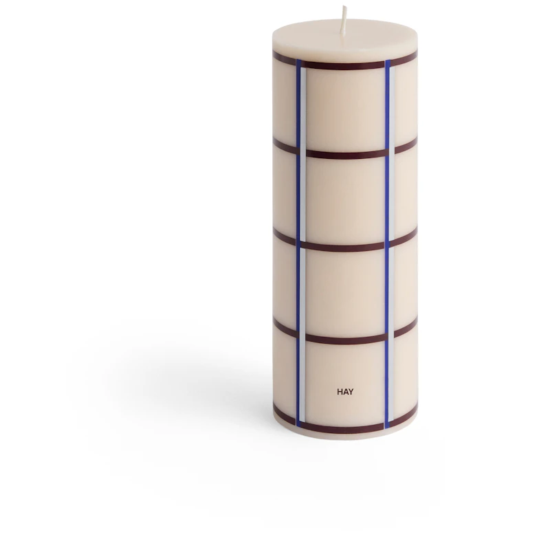 Column Pöytäkynttilä Keskikokoinen, Sininen / Luonnonvalkoinen / Hopeinen / Bordeaux