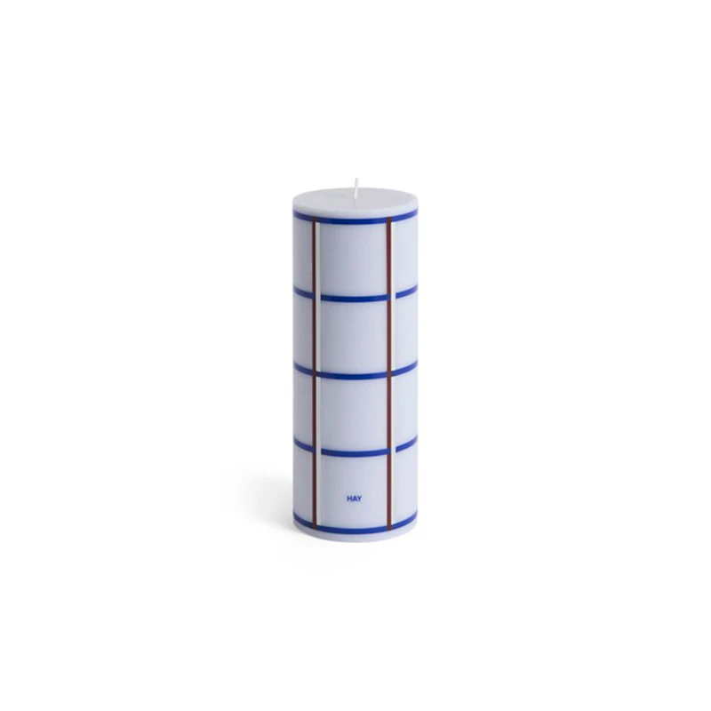Column Pöytäkynttilä M, Vaaleansininen / Bordeaux