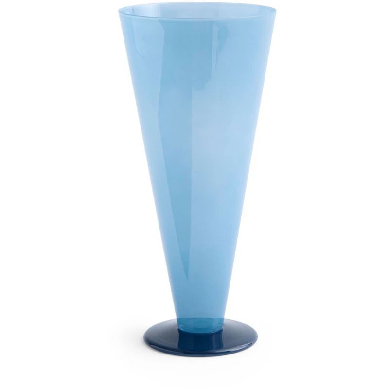 Conical Vase Large, Petrol Blue / Dark Blue