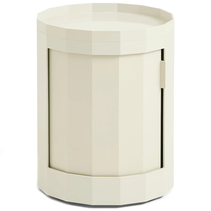 Facet Kaappi Matala Jaloilla / Huonekalupyörät, Eggshell