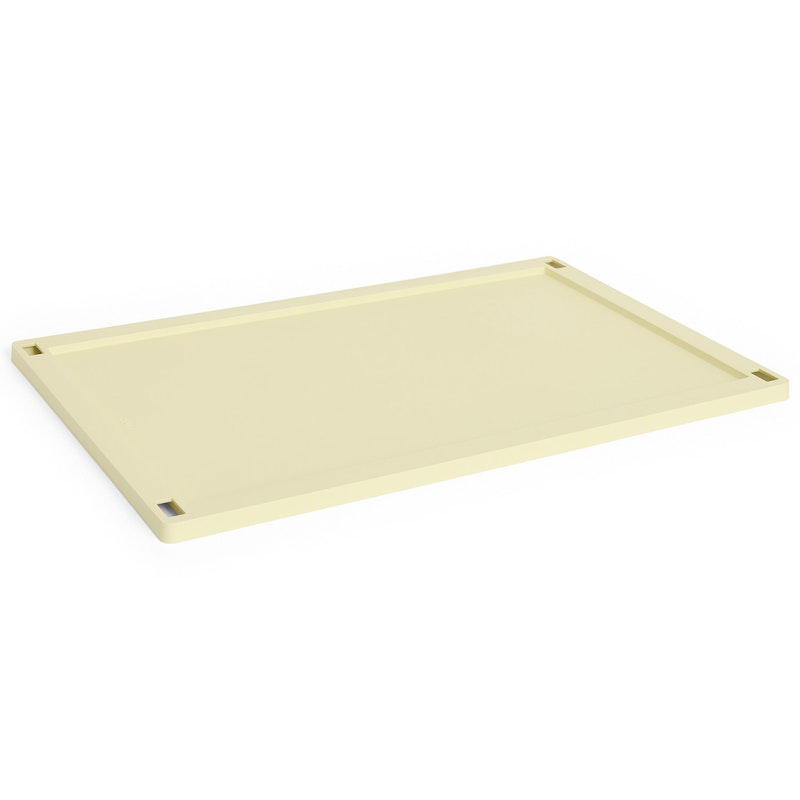 Colour Crate Plastic Large Kansi, Light Yellow