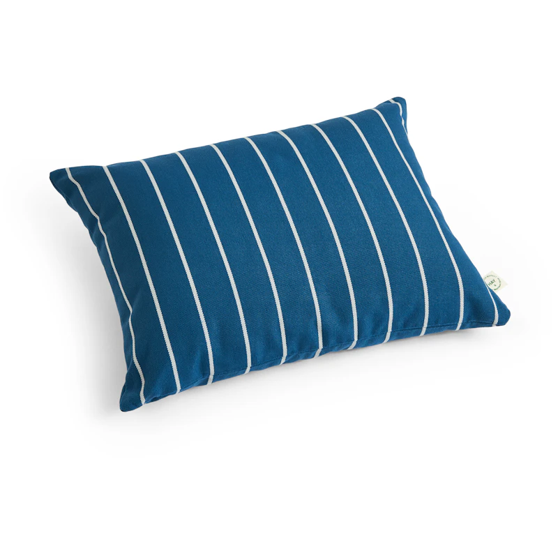 Outdoor Market Cushion 35x45 cm, Blue With Beige Stripe