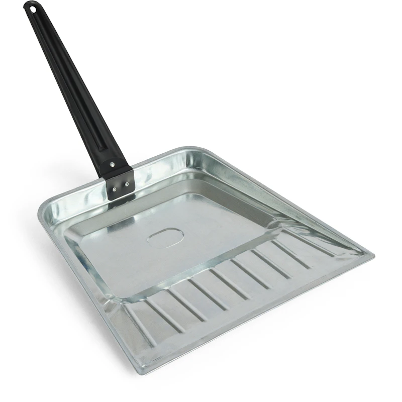 Outdoor Market Dust Pan, Galvanized Iron