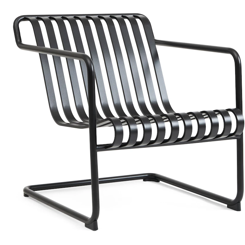 Palissade Cantilever Lounge Chair Low, Anthracite powder coated steel