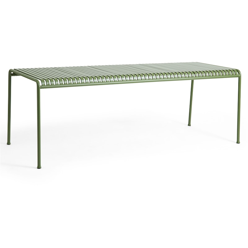 Palissade Table 90x220 cm 4 Legs, Olive powder coated steel