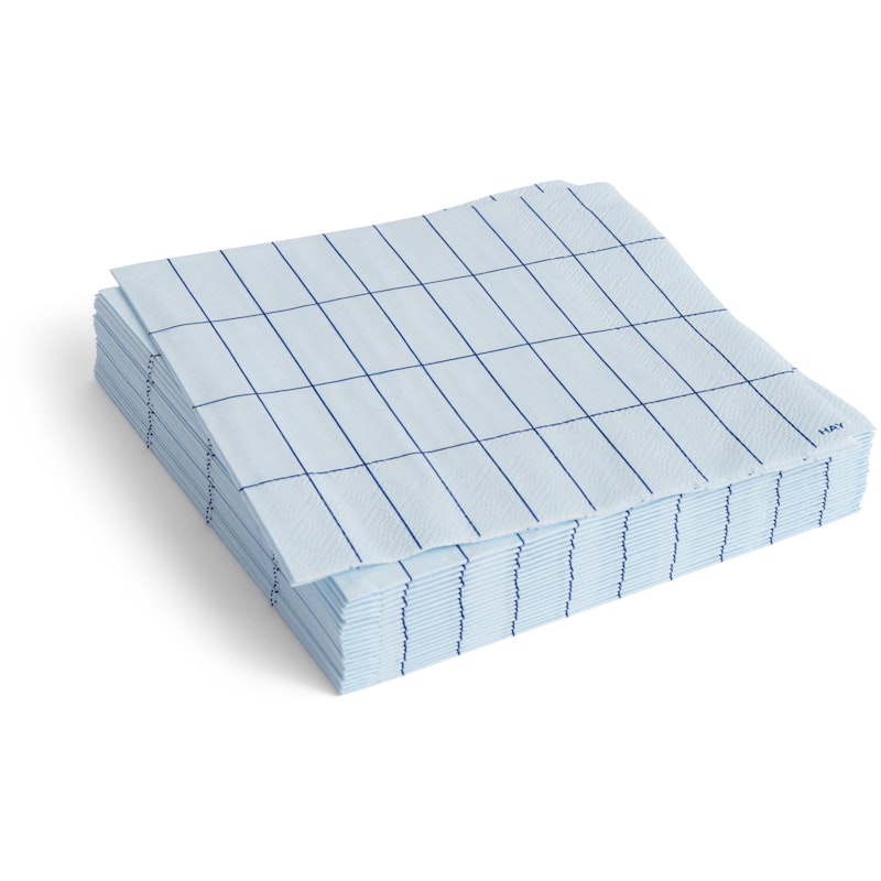 Pattern Servetit 33x33 cm, Siniset / Vaaleansiniset