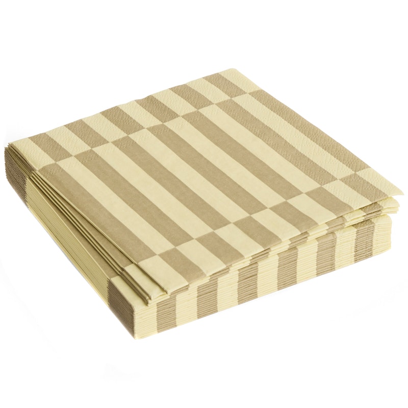 Pattern Servetit 33x33 cm, Kermanvalkoiset / Hiekanväriset