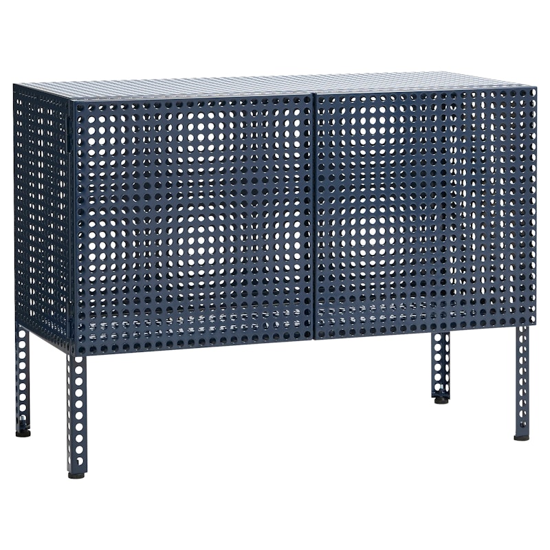Perforated Kaappi Pieni, Steel Blue