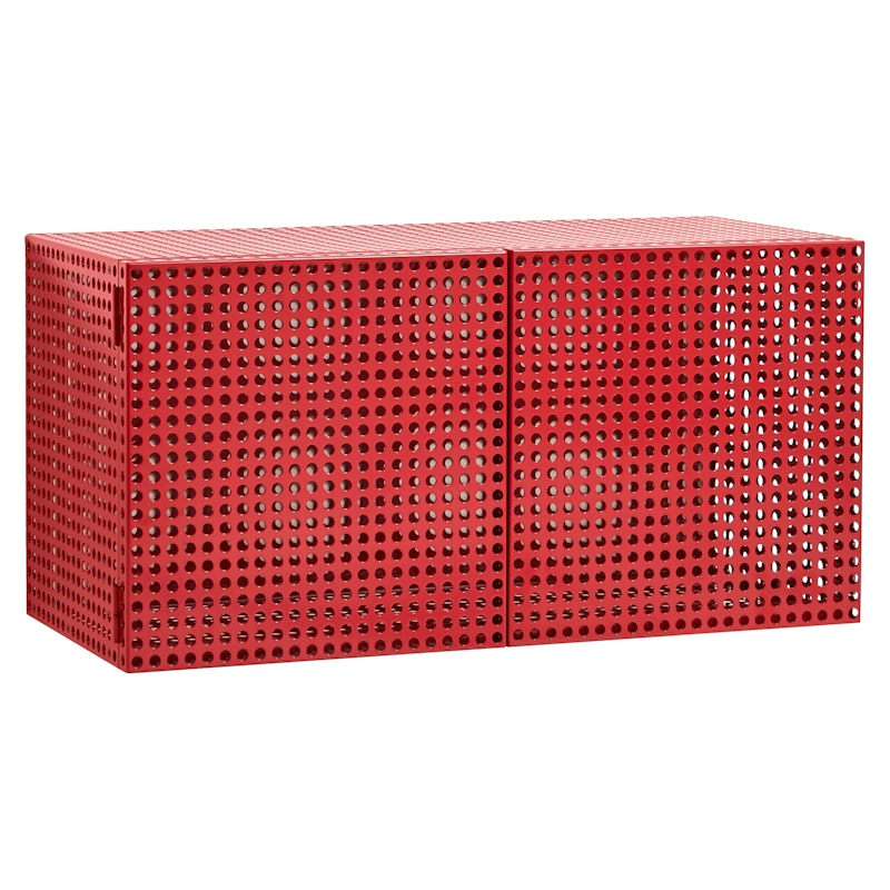 Perforated Seinäkaappi, Wine Red