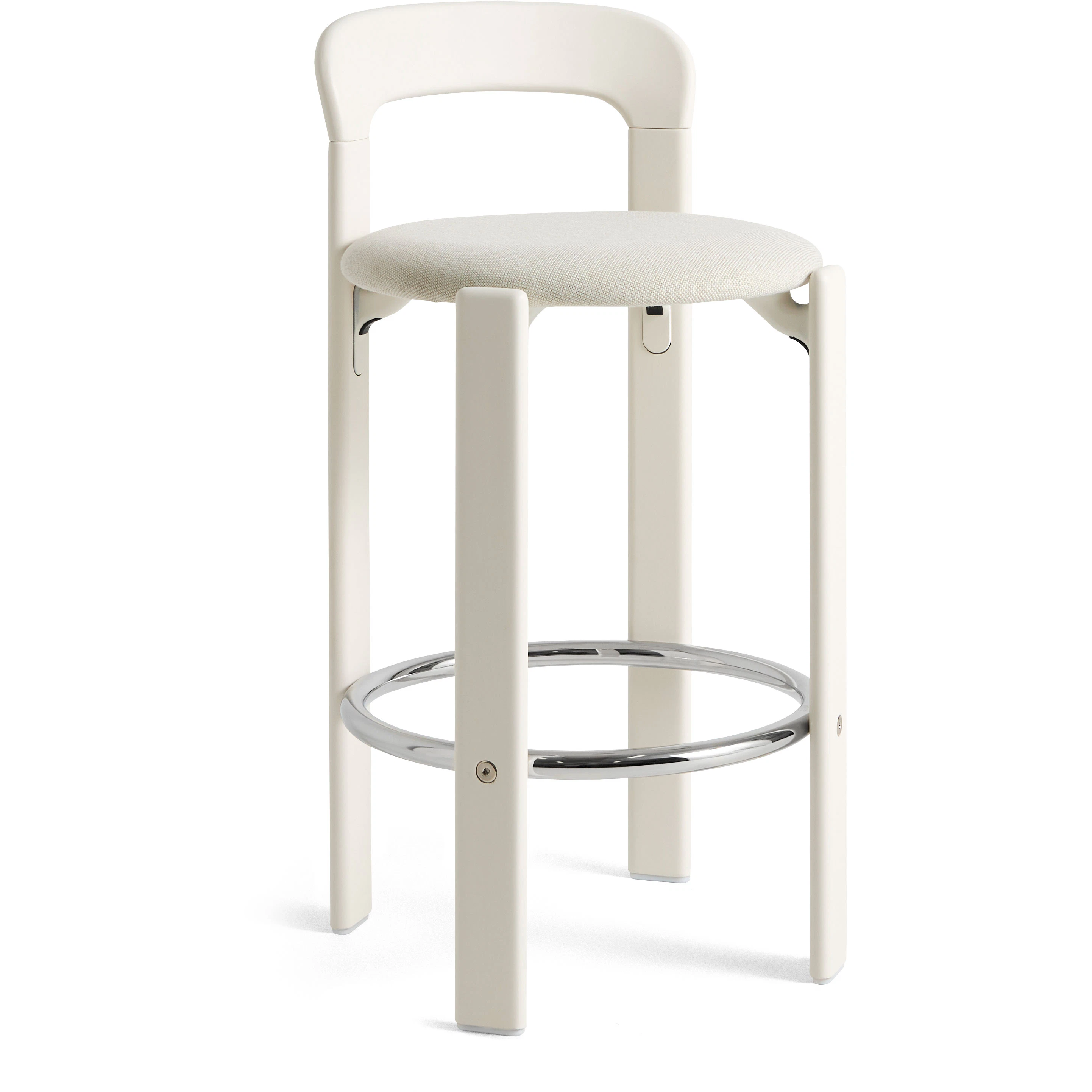 Rey Bar Stool Upholstered 65 cm, Cream White | RoyalDesign.fi