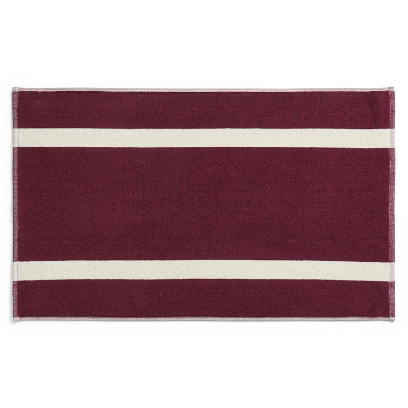 Stripe Kylpyhuonematto, Burgundinpunainen
