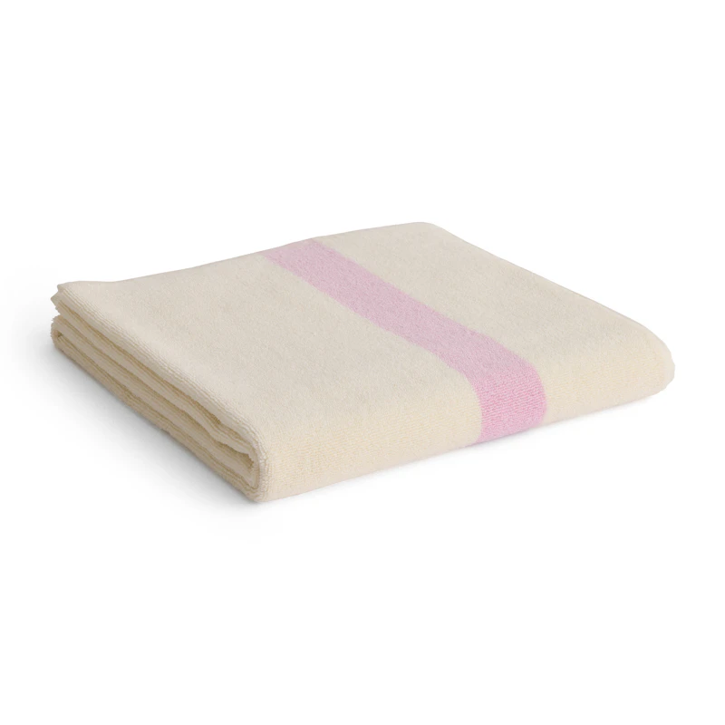 Stripe Towel 70x140 cm, Cool Pink