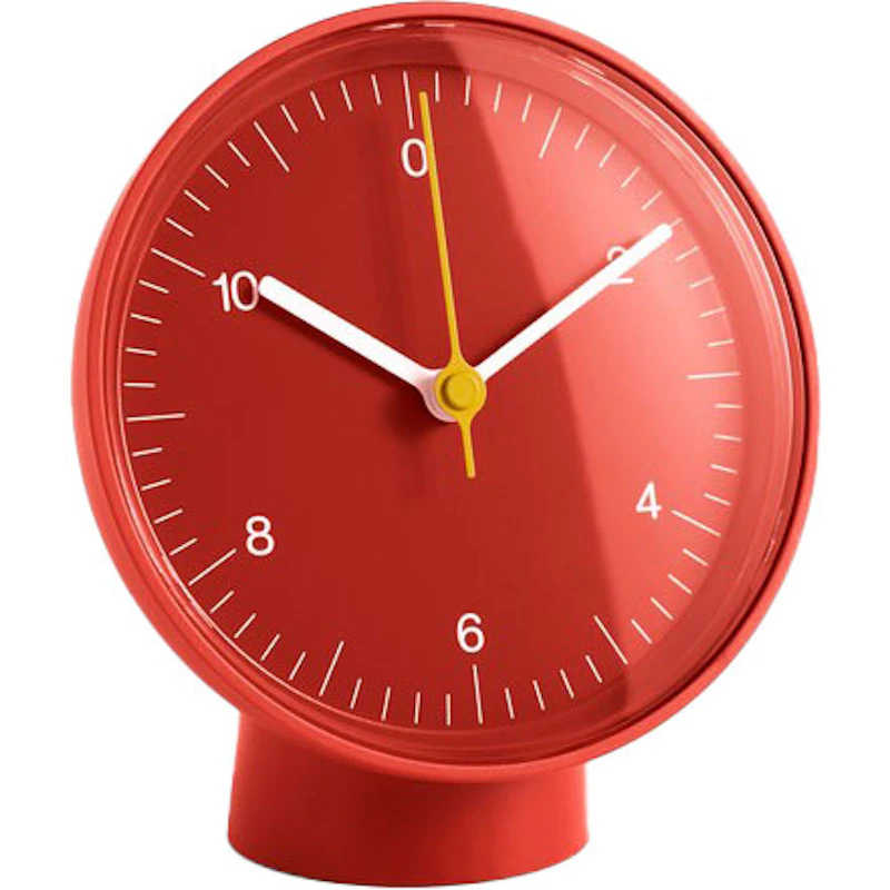 Table Clock (Recycled), Red
