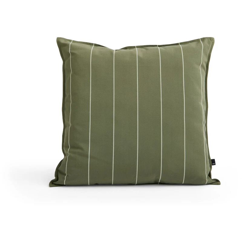 Terrazza Cushion 60x60 cm, Olive narrow stripe