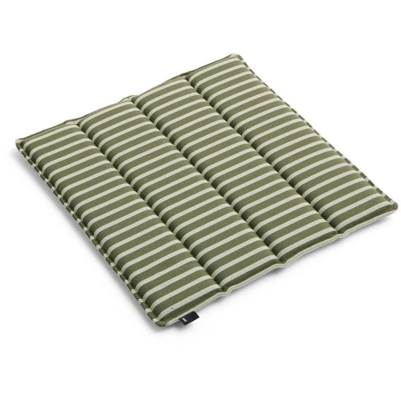 Terrazza Seat Cushion 40x40 cm, Olive Bold Stripe