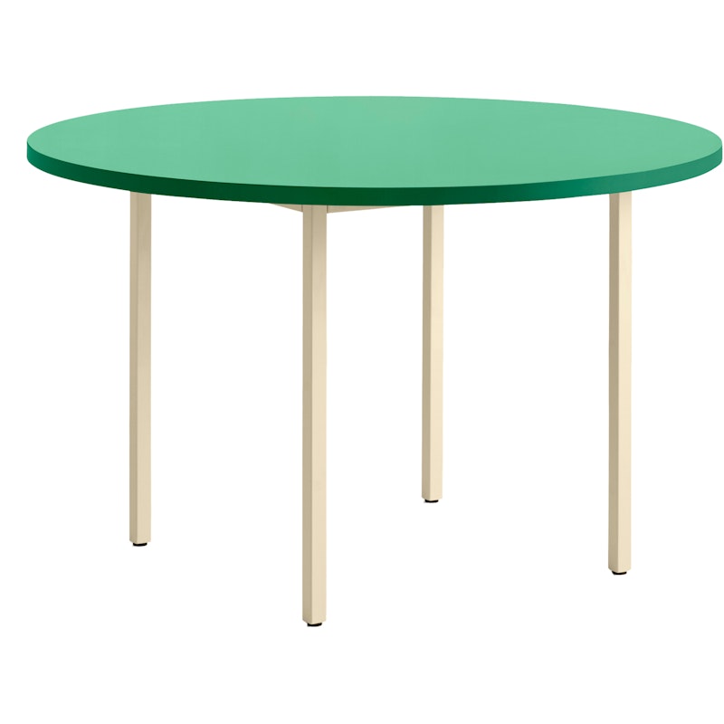 Two-Colour Pöytä Ø120cm, Ivory / Green Mint